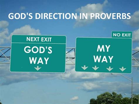Gods Direction In Proverbs
