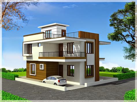 Duplex house plans are two unit homes built as a single dwelling. Ghar Planner : Leading House Plan and House Design ...