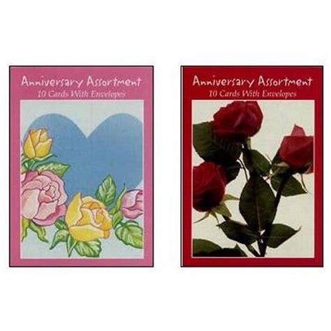Boxed Greeting Cards Anniversary Asst 10 Ct 1 Box