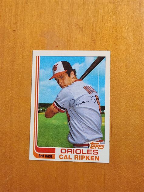 1982 Topps Traded Cal Ripken 98t Rc Very Strong And Uncreased Rookie