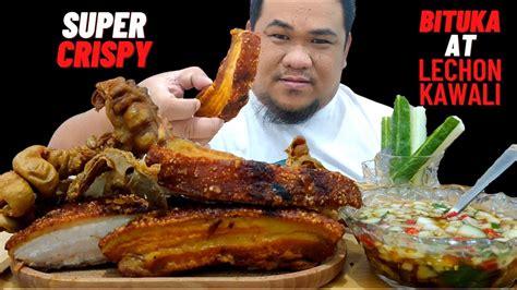 Crispy Intestine Mukbang Asmr Lechon Kawali Mukbang Philippines Youtube