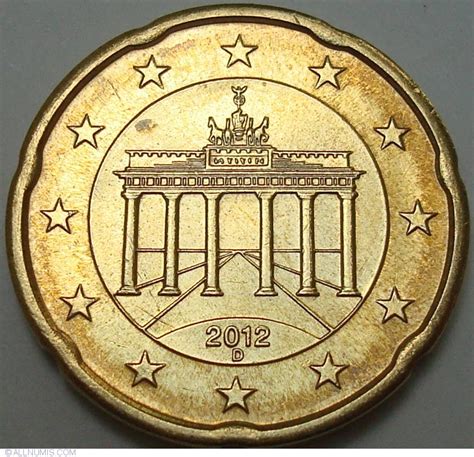 20 Euro Cent 2012 D Euro 2002 Present Germany Coin 29178