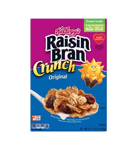 Kelloggs Raisin Bran Crunch Breakfast Cereal Original 159 Oz