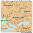 Aerial Photography Map of Harrington Park, NJ New Jersey
