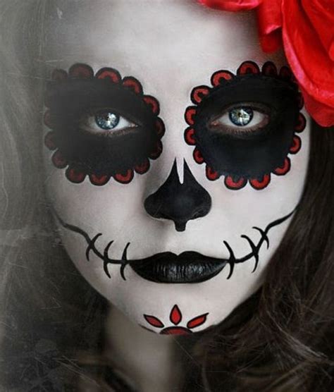 Day Of The Dead Face Painting Looks Halloween Scary Halloween