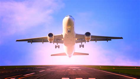 Download Wallpaper 3840x2160 Passenger Plane Take Off Runway Uhd 4k