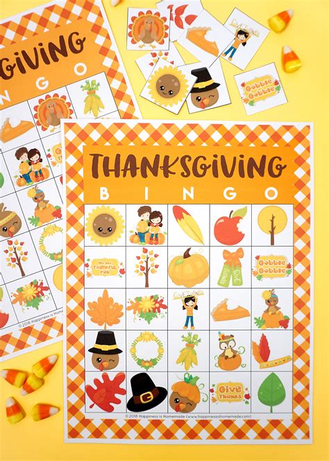 Some bingo features on this site may not function properly in internet explorer. Free Printable Thanksgiving Bingo Cards - Happiness is Homemade