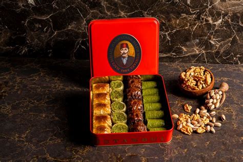 Baklava Pistachio And Walnut Baklava Assortment S Metal Etsy