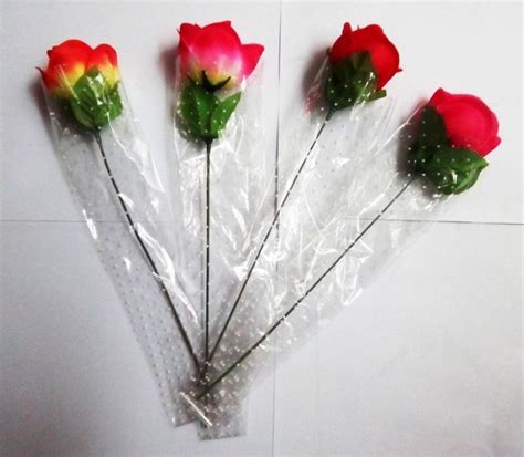 Jual Bunga Mawar Plastik Palsu Tangkai Romantis Valentine Murah Pacar