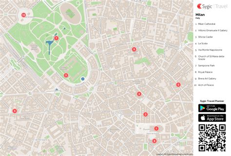 Milan Printable Tourist Map Tourist Map Map Printable Maps