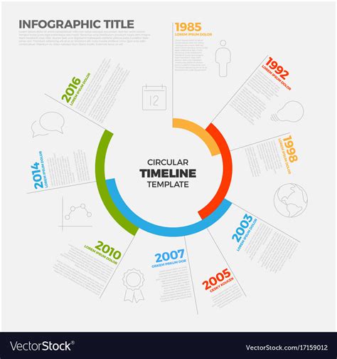Template report report template infographic infographic template infographic report modern vector business business infographics ecology layout brochure decoration background cover corporate annual booklet leaflet. Infographic circular timeline report template Vector Image