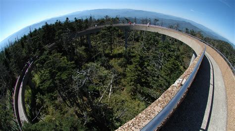 Clingmans Dome Observation Tower In The Great Smoky Mountains National Park