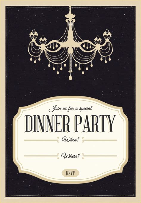 Free Dinner Party Invitation Templates Of Free Dinner Invitation