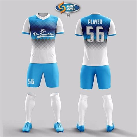 Sublimation Football Team Kit Customize Name Number Logo Soccer Jersey