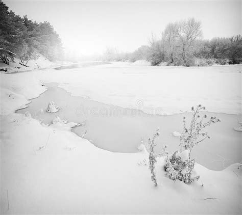 Winter River Landscape Stock Image Image Of Winter 113326677