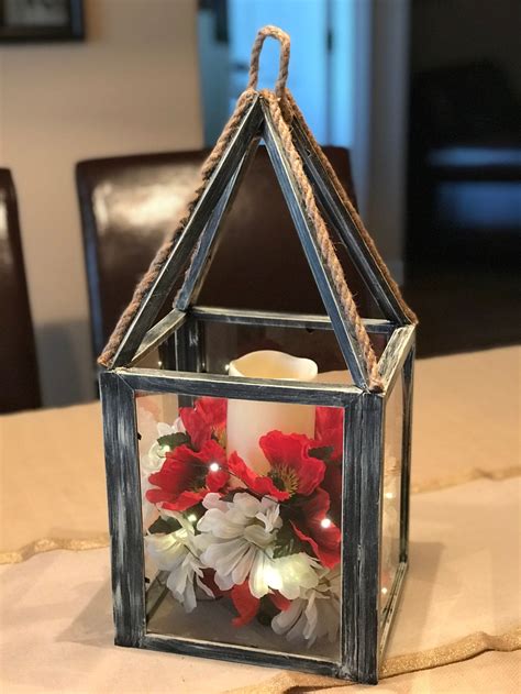 How To Make A Dollar Tree Picture Frame Lantern Dollar Tree Frames