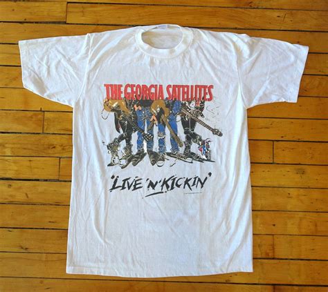 Vintage Georgia Satellites 1989 Tour Reprint T Shirt Size Man Print T