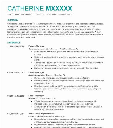 Employers first assess your skills section when looking at your resume, and if the desired skills aren't there, your chances of an interview decrease. Best Finance Manager Resume Example | LiveCareer