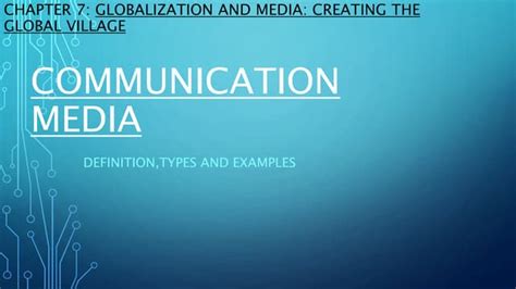 Communication Media Pptx