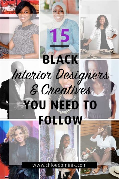 15 Black Interior Designers And Creatives You Need To Follow Chloe Dominik