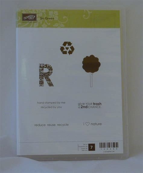 Amazon Com Stampin Up So Green Set Of Decorative Rubber Stamps Retired Arts Crafts Sewing