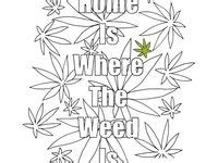 Weed Coloring Pages