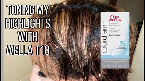 Toning My Highlights With Wella T18 YouTube