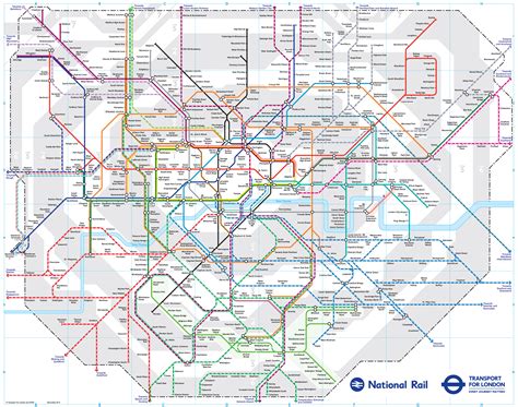 Mapa Y Plano De Tren Urbano De Londres Estaciones Y Lineas