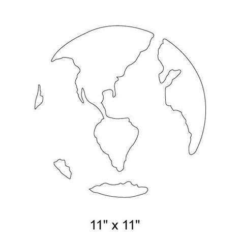 Earth Wall Stencil For Painting Kids Or Baby Room Mural Etsy In 2021
