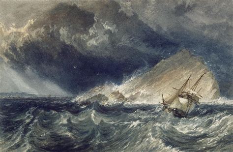 Joseph Mallord William Turner A Ship Against The Mewstone