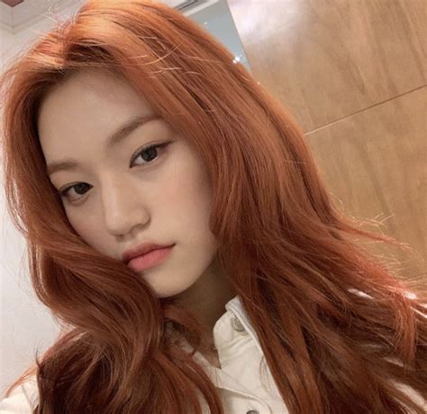 Red Hair Korean Red Hair Kpop Asian Red Hair Korean Hair Color Hair Color Orange Ginger