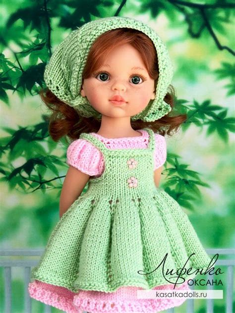 Pdf Doll Clothes Knitting Pattern Best Friends Outfit For Paola Reina