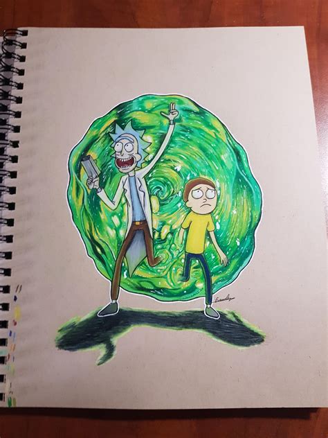 Drawing I Did Of Rick And Morty Rrickandmorty