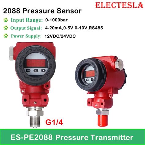 2088 Led Display Explosion Proof Pressure Transmitter G14 Water Oil Gas Liquid Pressure 4 20ma