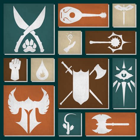 Class Symbols Dungeons And Dragons Symbols Fantasy Warrior