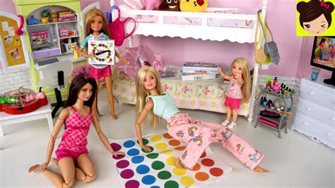 214 juegos de rol para rol para ordenador. Barbie Rutina de Noche Pijamada de Hermanas - Habitacion ...