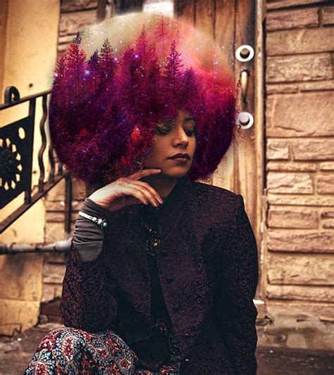 Turn your hair black in 5 mins. Afros Turned Into Flowery Galaxies To Make Black Women ...