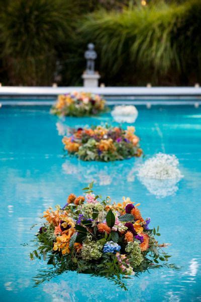 A wide variety of pool floating flowers options are available to you, such as material, use, and occasion. Floating Arrangements | Floating pool flowers, Pool ...