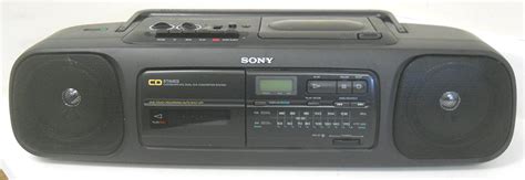 Sony Cfd 55 Cd Boombox Cassette Recorder Player Bass Boost 8 Times