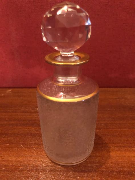 St Louis Crystal Antique Perfume Bottle Etsy