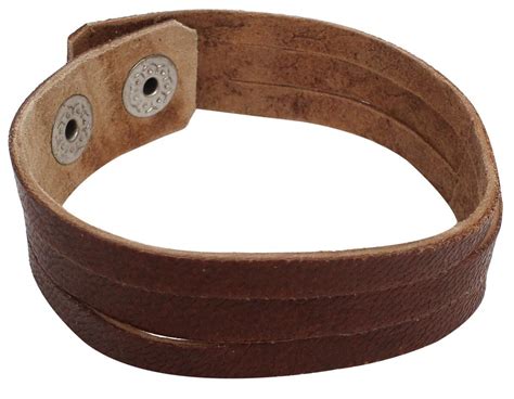 Armband Läderarmband Smycke i brunt Läder Fabio
