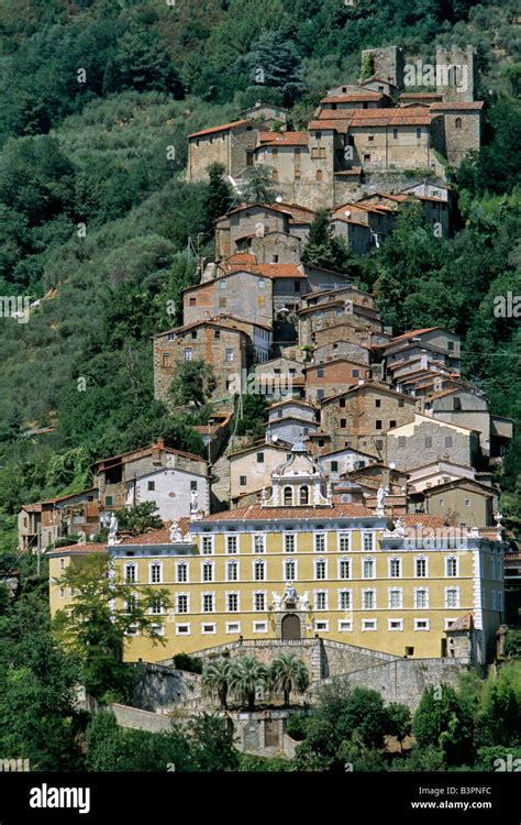 Villa Garzoni Collodi Pistoia Province Tuscany Italy Europe Stock