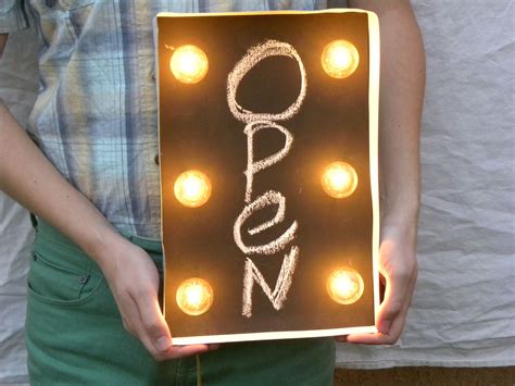 Cool Open Sign From Retro Marquee This Would Be Totally Awsome For A
