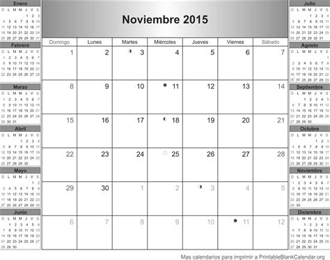 Imprimir Calendario Noviembre 2015 Calendarios Para Imprimir