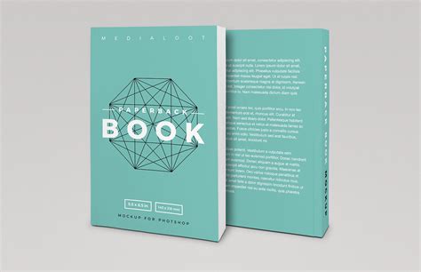 Paperback Book Cover Mockup — Medialoot