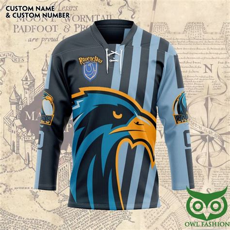 Harry Potter Ravenclaw Eagles Quidditch Team Custom Name Number Hockey
