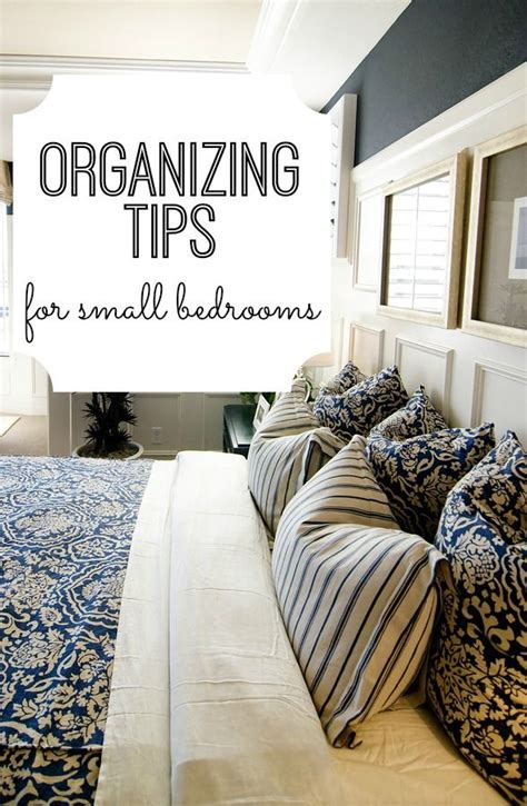 The first step to getting an organized bedroom is cleaning up the mess that you've already created. Organizing Tips for Small Bedrooms | Love the, Pillow ...