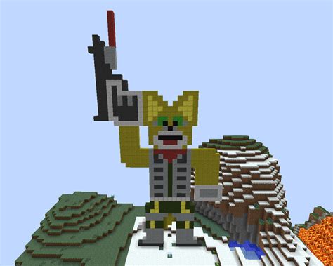 My Fox Mccloud Statue On Minecraft By Gamezillarrespawn On Deviantart