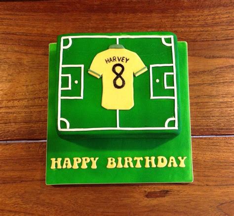 How to decorate a football cake buttercream football cake and fondant fcb soccer football birthday chocolate bakery cake simple easy design ideas decorating tutorial near me. Football pitch cake | Football pitch cake, Football ...