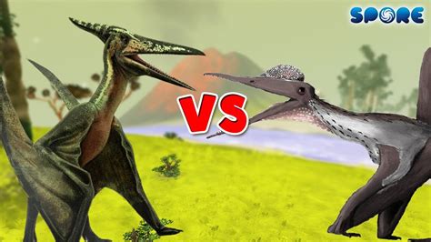 Pteranodon Vs Pterodactyl Dino Deathmatch S1e5 Spore Youtube